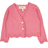Baby Girl - Giselle Cotton Shrug with Crochet & Scalloped Details