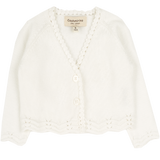 Baby Girl - Giselle Cotton Shrug with Crochet & Scalloped Details