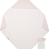 Baby Girl - 100% Pima Cotton Hooded Towel Set – Pink Rose Embroidery