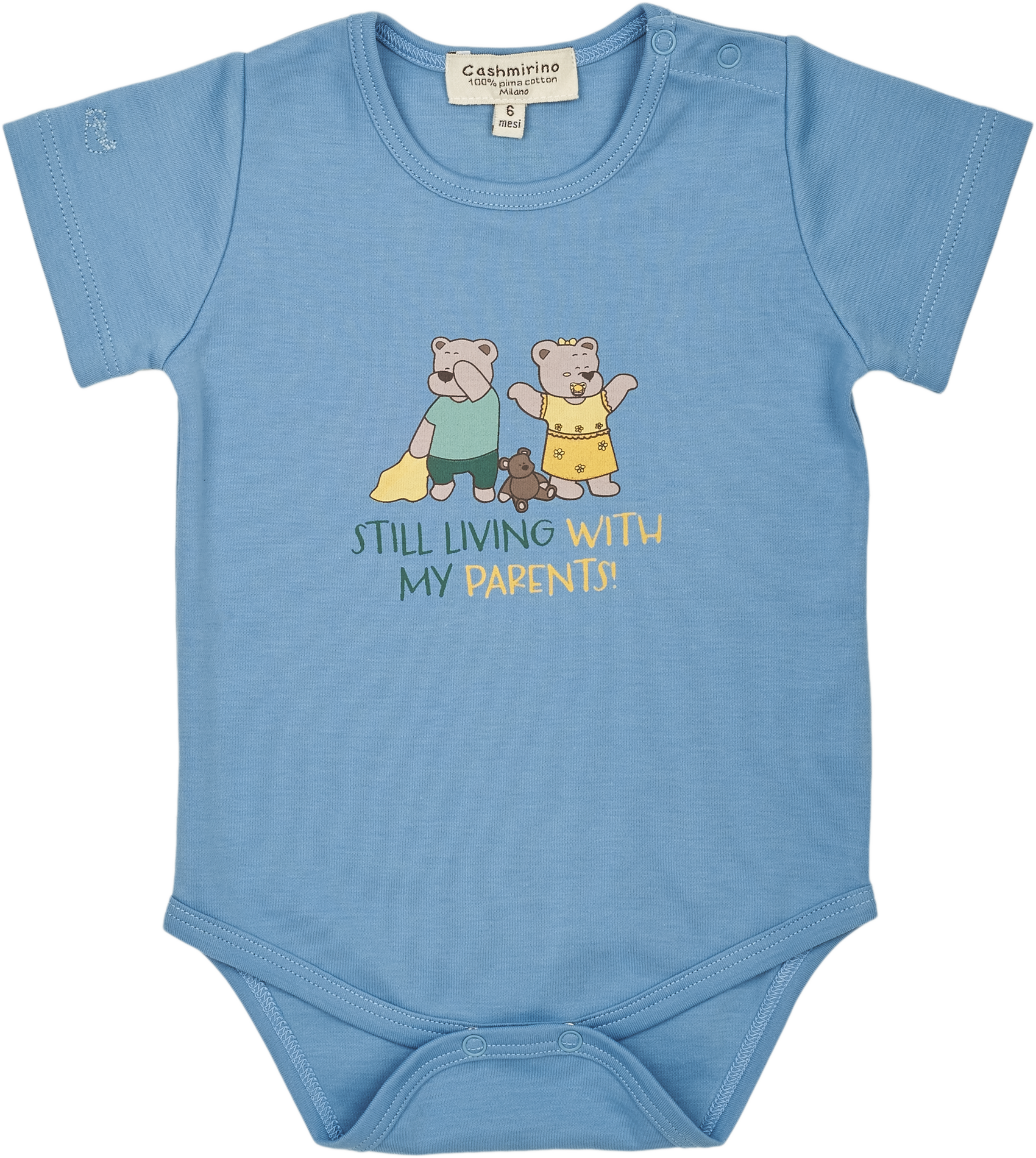 Baby Boy - Spoiled Twins 100% Pima Cotton short sleeve printed bodysuit