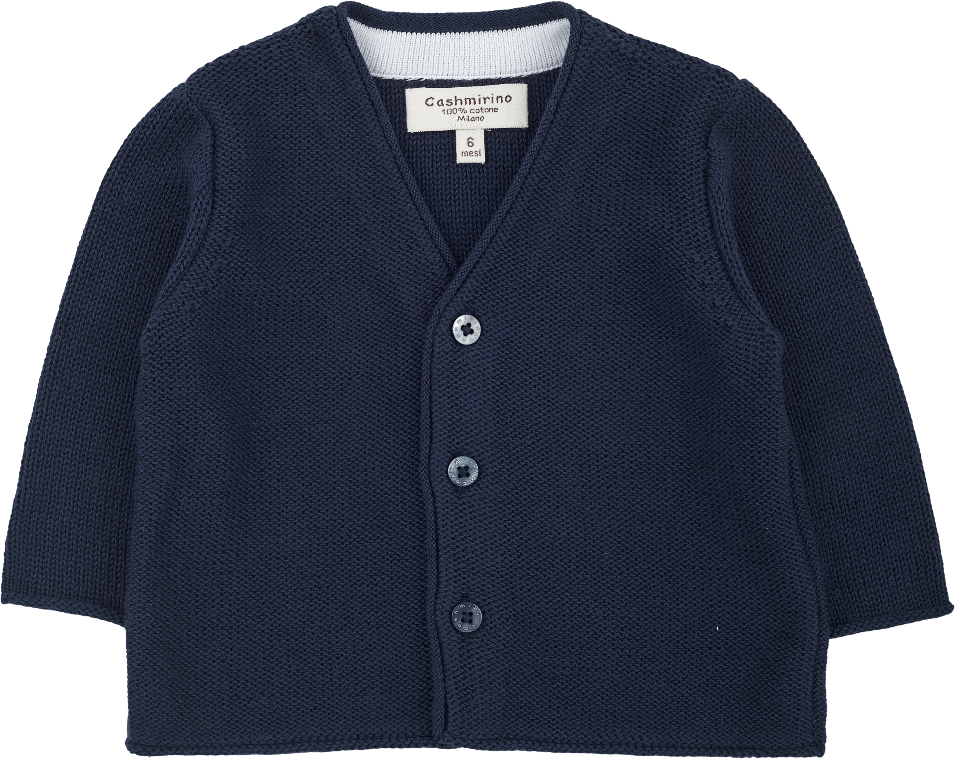 Baby Boy - Roberto 100% Pima Cotton V-Neck Cardigan