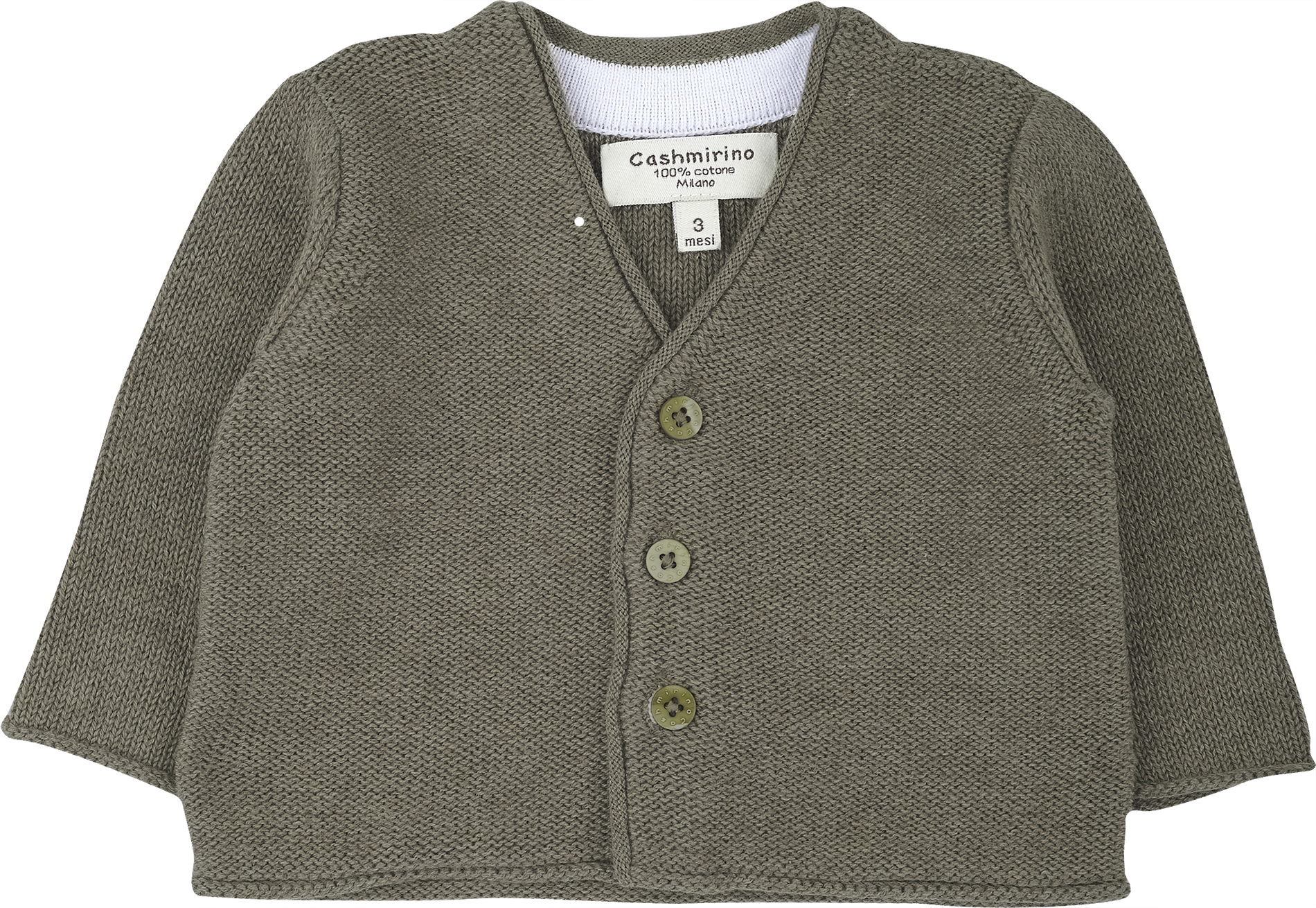 Baby Boy - Roberto 100% Pima Cotton V-Neck Cardigan