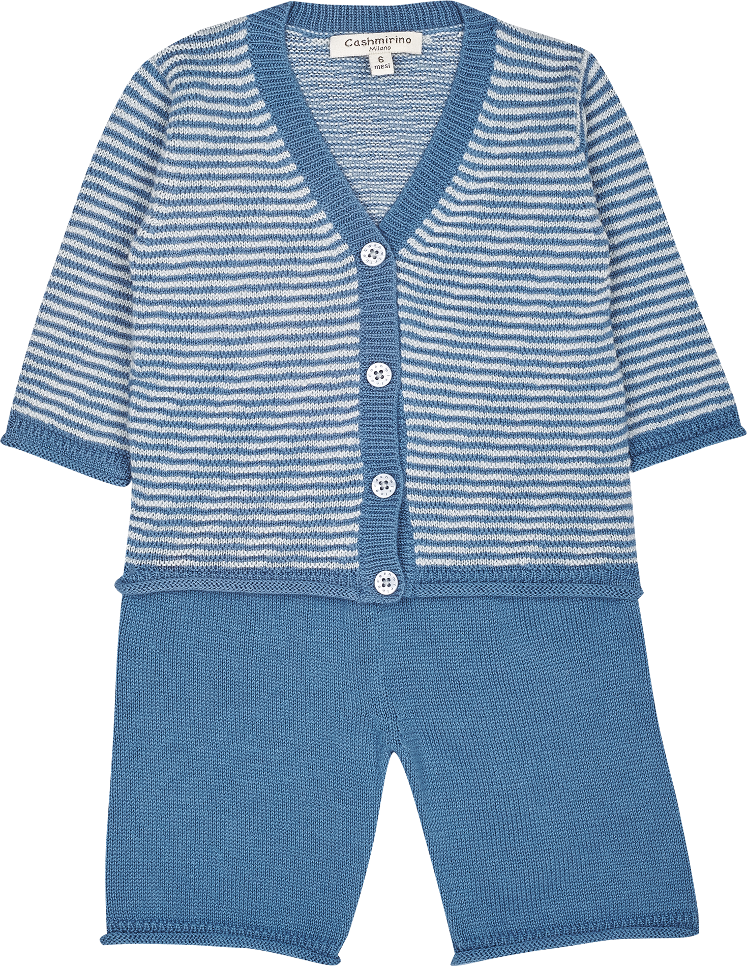 Baby Boy - Andre Cotton V-neck Cardigan and Shorts Set