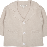Baby Boy - Matthew Cotton V-neck Blazer And Striped Shorts With Elasticated Waist Set