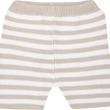Baby Boy - Matthew Cotton V-neck Blazer And Striped Shorts With Elasticated Waist Set