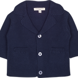 Baby Boy - Matthew Cotton V-neck Blazer And Striped Shorts With Elasticated Waist Set