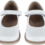 Cashmirino White Girl Classic Leather Mary Jane Shoes