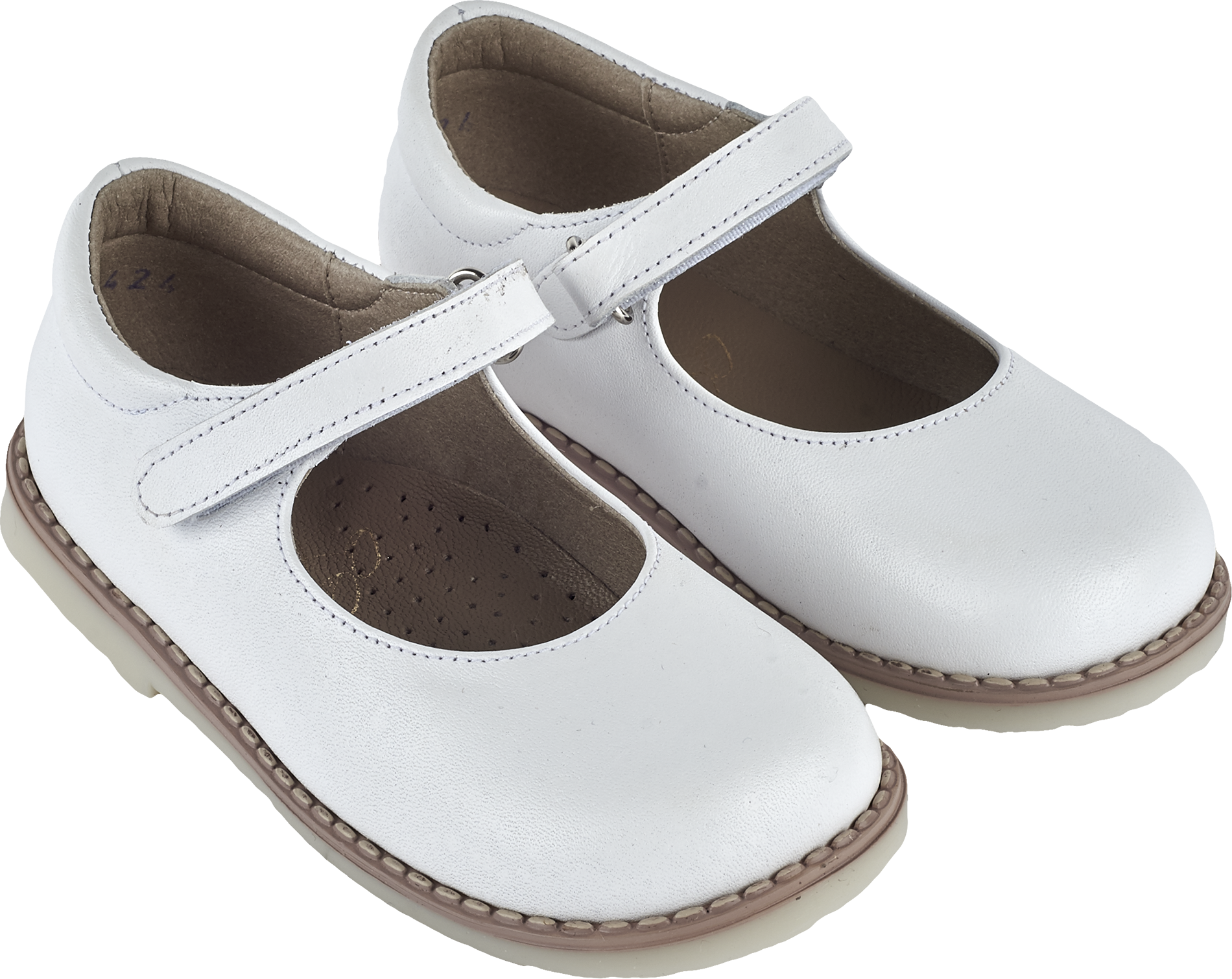 Cashmirino White Girl Classic Leather Mary Jane Shoes