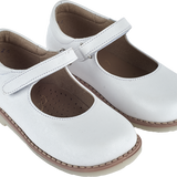 Cashmirino White Girl Classic Leather Mary Jane Shoes