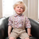 Boy - Oliver 100% Cotton Classic Collar Shirt With Animal Prints