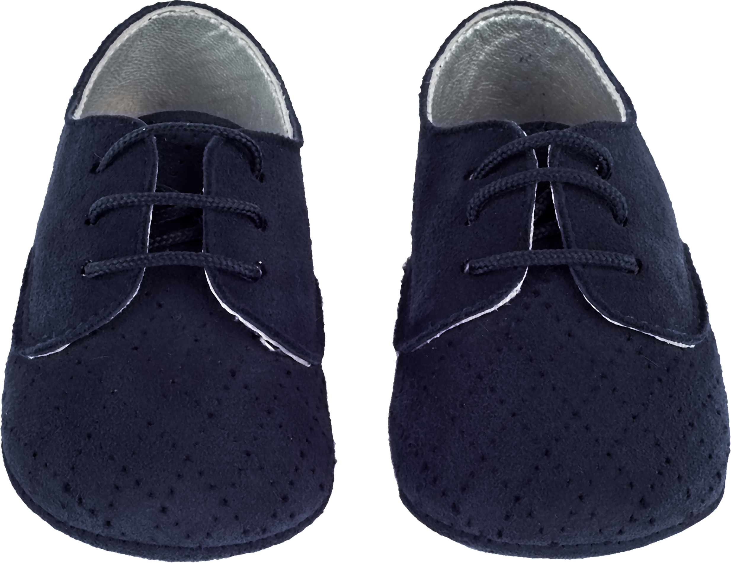 Baby Boy - Danny Suede Crawling Shoes With Diamond Cut Out Detail