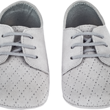 Baby Boy - Danny Suede Crawling Shoes With Diamond Cut Out Detail