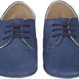 Baby Boy - Danny Suede Crawling Shoes With Diamond Cut Out Detail