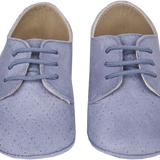 Baby Boy - Danny Suede Crawling Shoes With Diamond Cut Out Detail