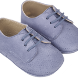 Baby Boy - Danny Suede Crawling Shoes With Diamond Cut Out Detail