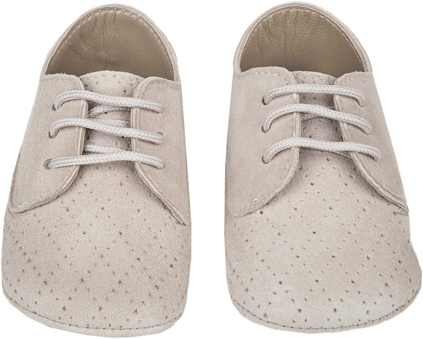 Baby Boy - Danny Suede Crawling Shoes With Diamond Cut Out Detail
