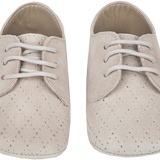 Baby Boy - Danny Suede Crawling Shoes With Diamond Cut Out Detail