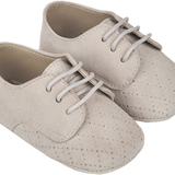 Baby Boy - Danny Suede Crawling Shoes With Diamond Cut Out Detail