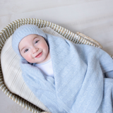 Baby Boy - Peyton 100% Cashmere Cable Knit Blanket
