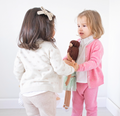 Girl - Mila 100% Cashmere Heart Intarsia Cardigan