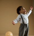 Baby Boy - Bruno 100% Cotton Grandad Shirt With Roll-Up Sleeves