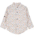 Baby Boy - Bruno 100% Cotton Grandad Shirt With Roll-Up Sleeves