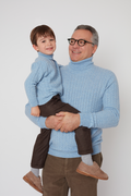 Men - 100% Premium Cashmere Cable Knit Roll Neck Jumper