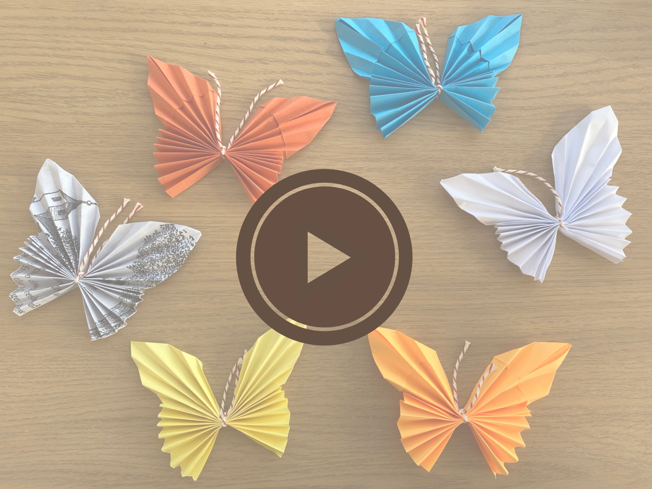 Stay Home #WithMe #WithCashmirino - Origami Butterflies