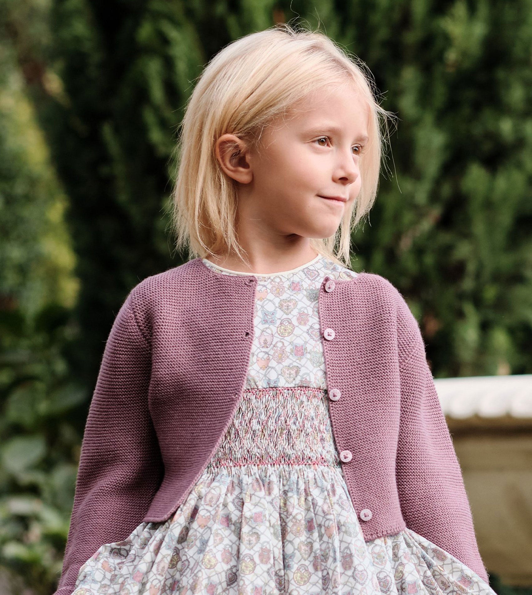 Embroidered Cotton Dress for Girls – Liberty Print – Summer Outfit | Cashmirino