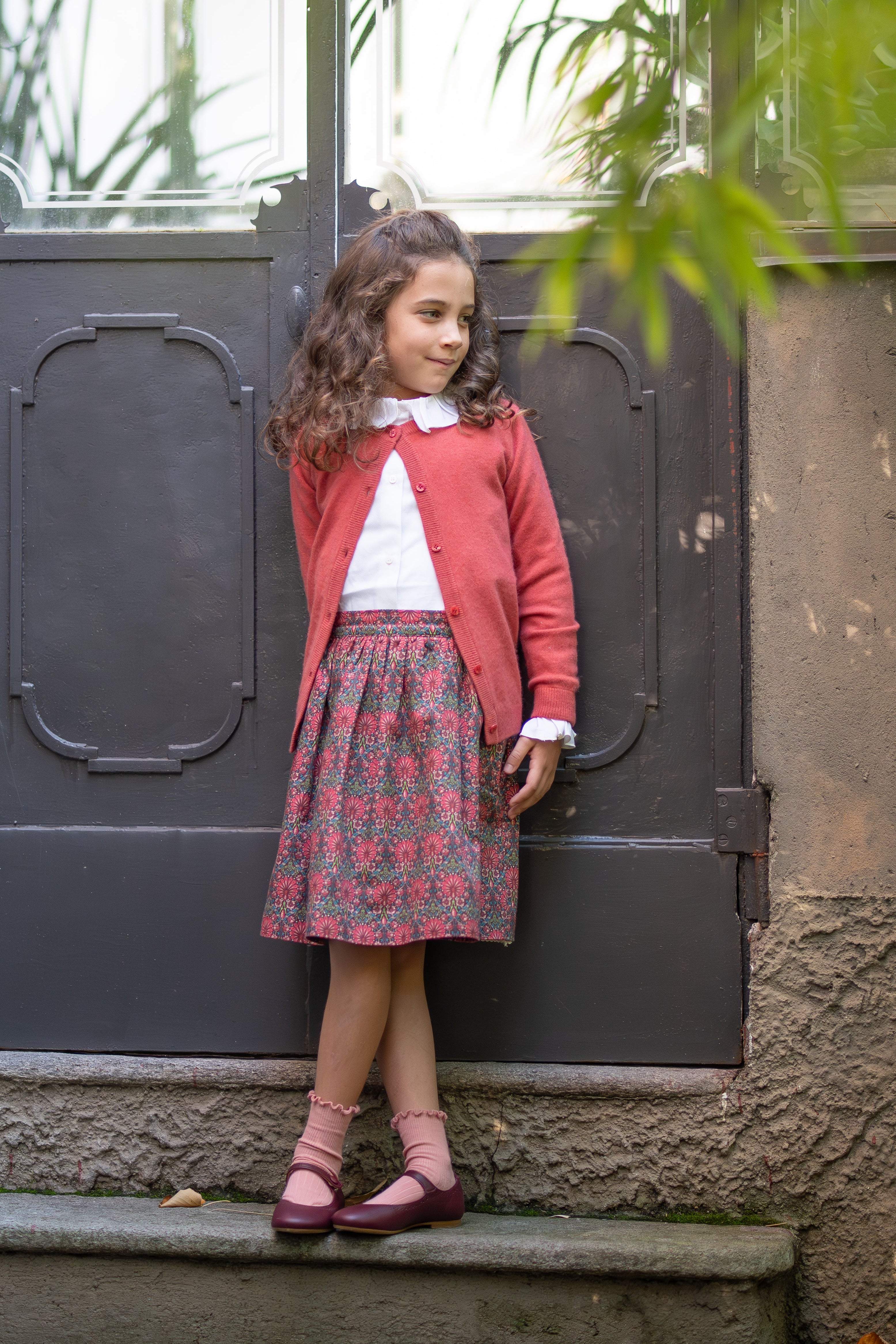 Embroidered Cotton Dress for Girls – Liberty Print – Summer Outfit | Cashmirino