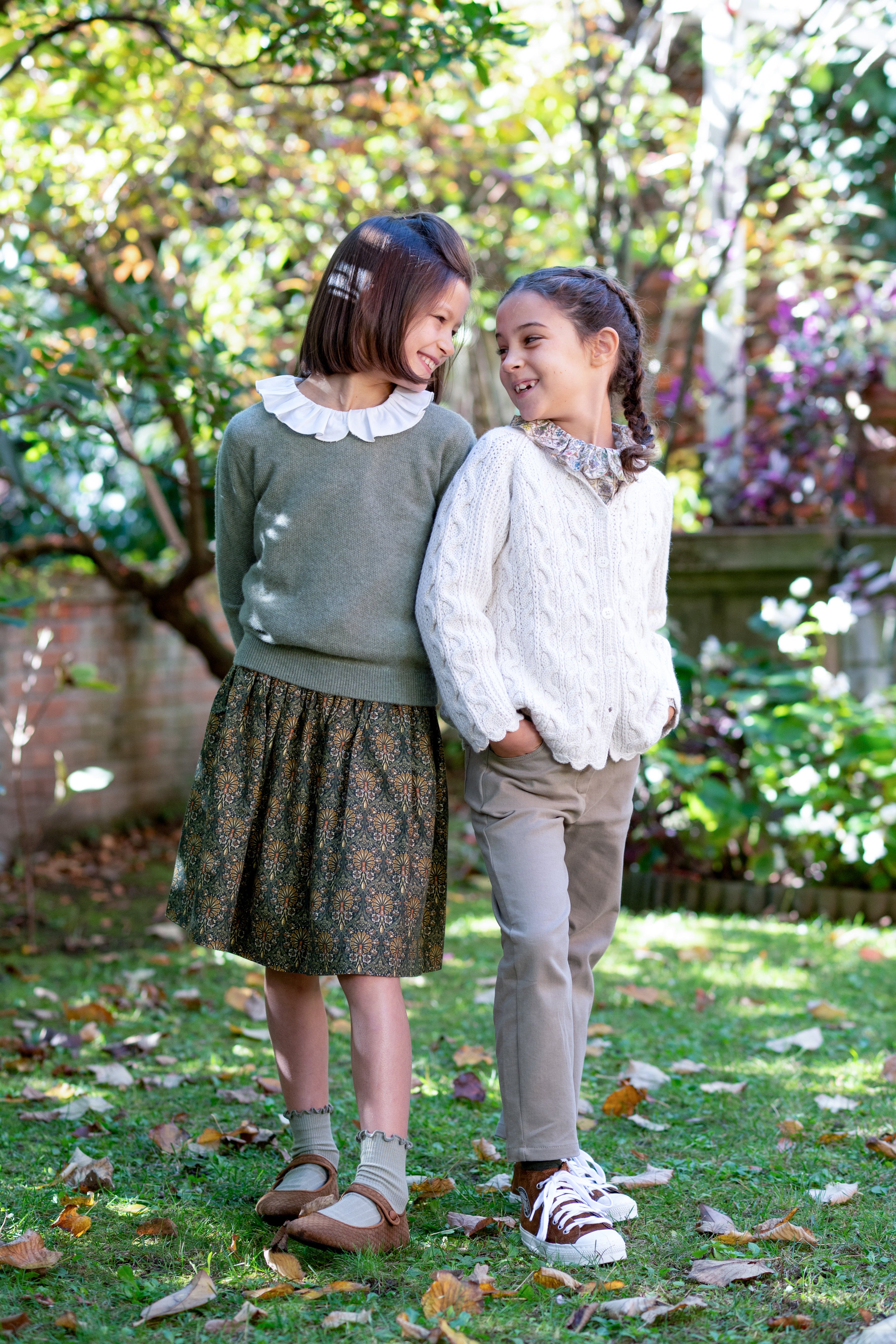 Embroidered Cotton Dress for Girls – Liberty Print – Summer Outfit | Cashmirino