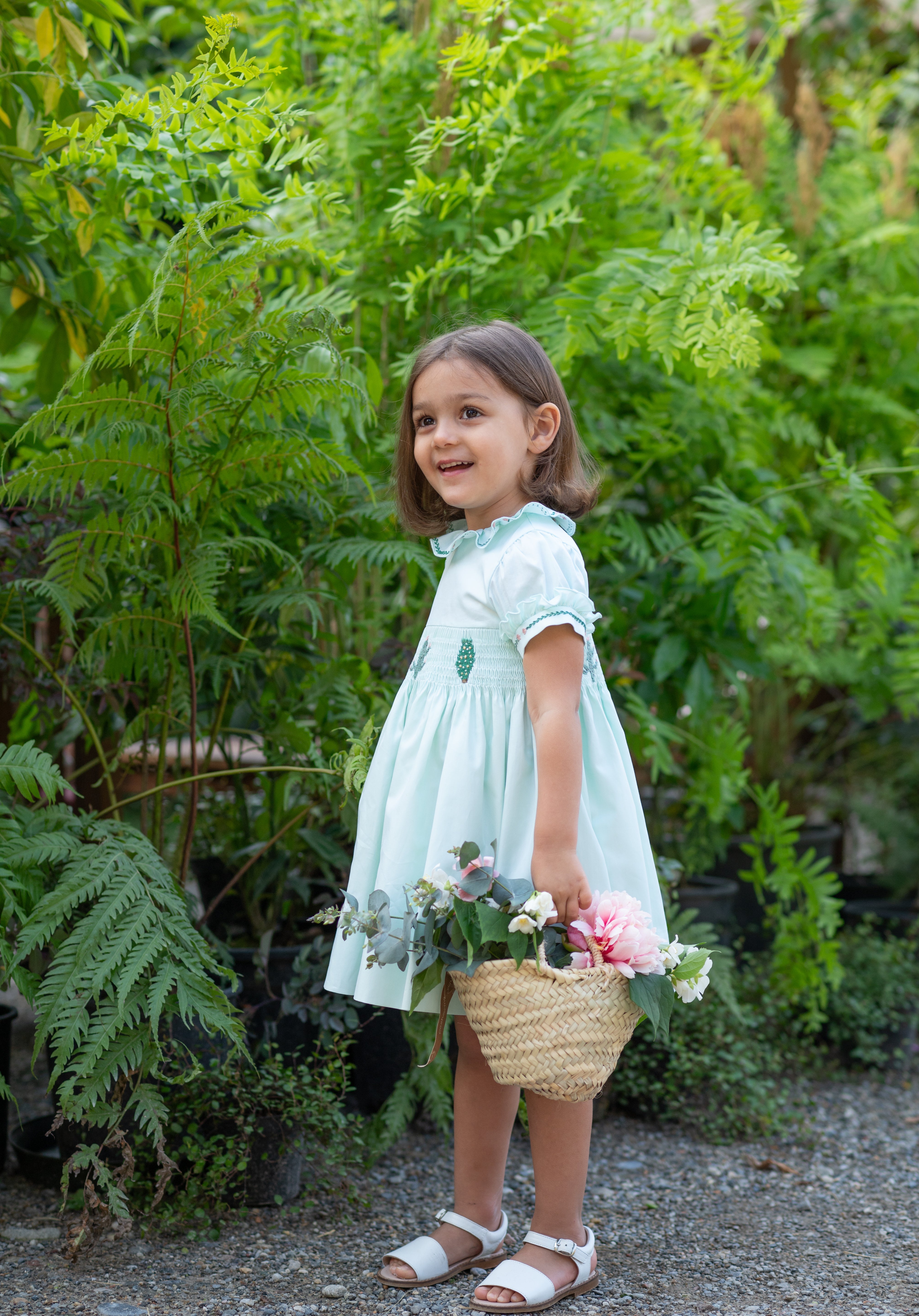 Embroidered Cotton Dress for Girls – Liberty Print – Summer Outfit | Cashmirino