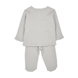 Baby Boy - Wilson Cardigan and Leggings Set in 100% Pima Cotton with Teddy Emblem