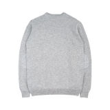 Men - Cashmere Round Neck Jumper with Elbow Patches