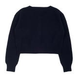 Girl - Silvie 100% Lightweight Cashmere Shrug with Round Neck and Long Sleeves