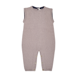 Baby Boy - Marvin Cotton V-neck Cardigan and Round Neck Romper Set