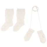 Baby Girl - Dora 100% Cashmere Set of Mittens and Socks