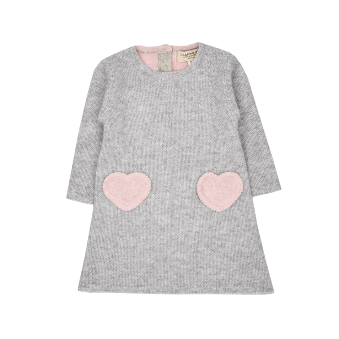 Baby Girl - Maya 100% Cashmere Knee Length Dress