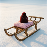 Girl - Cashmere Pom-Pom Hat with Polka Dot Detail