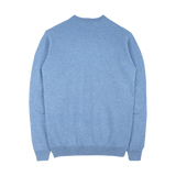 Men - Cashmere Round Neck Jumper with Elbow Patches