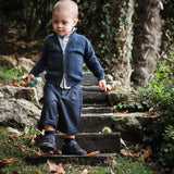 Baby Boy - Emanuele 100% Cashmere High Neck Cardigan