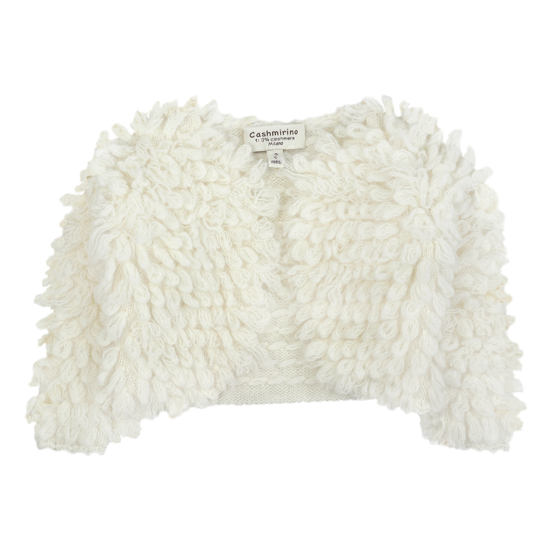 Baby Girl - 100% Cashmere  Bouclé  Shrug