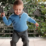 Baby Boy - Sebastian 100% Cashmere High Neck Jumper