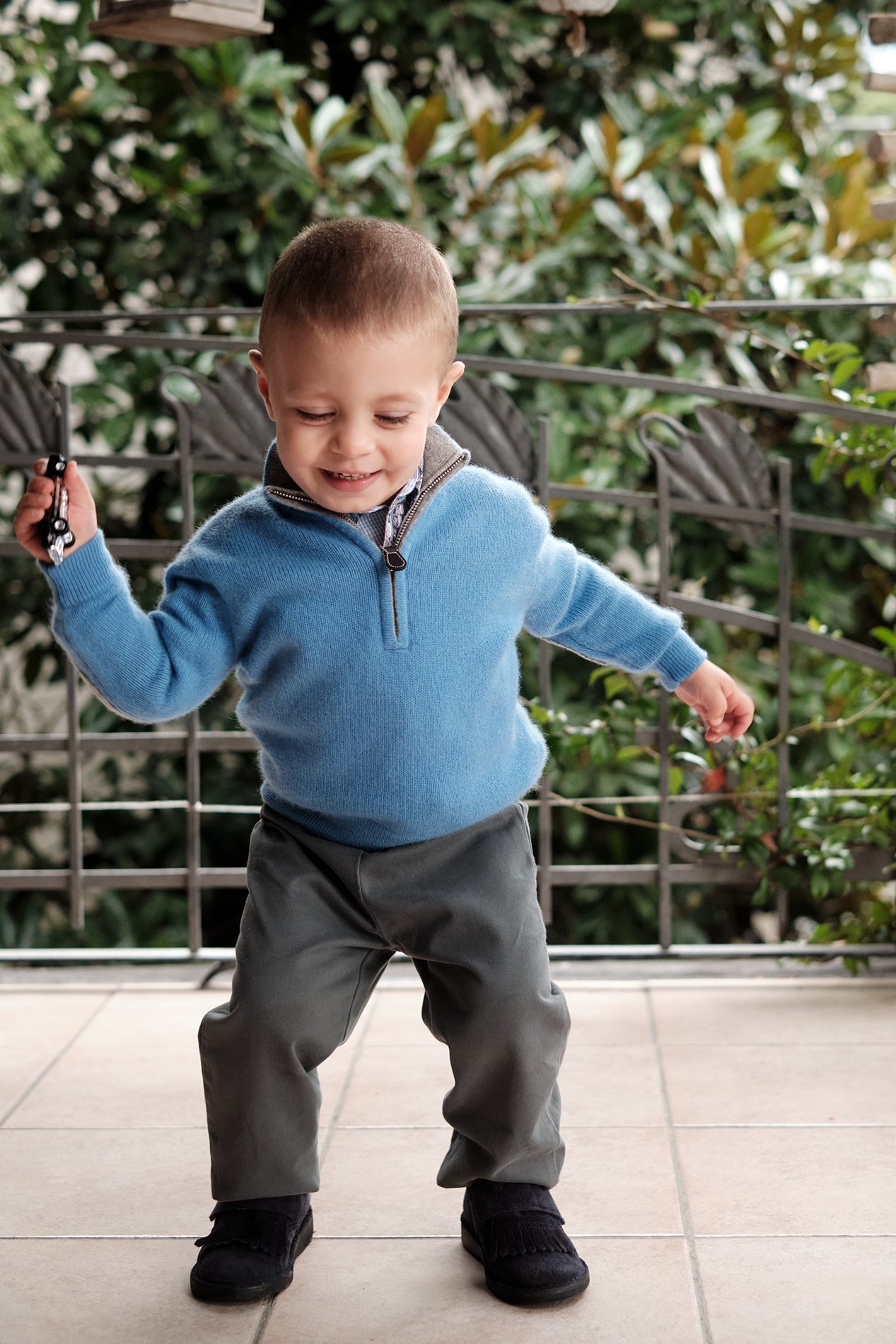 Baby Boy - Sebastian 100% Cashmere High Neck Jumper