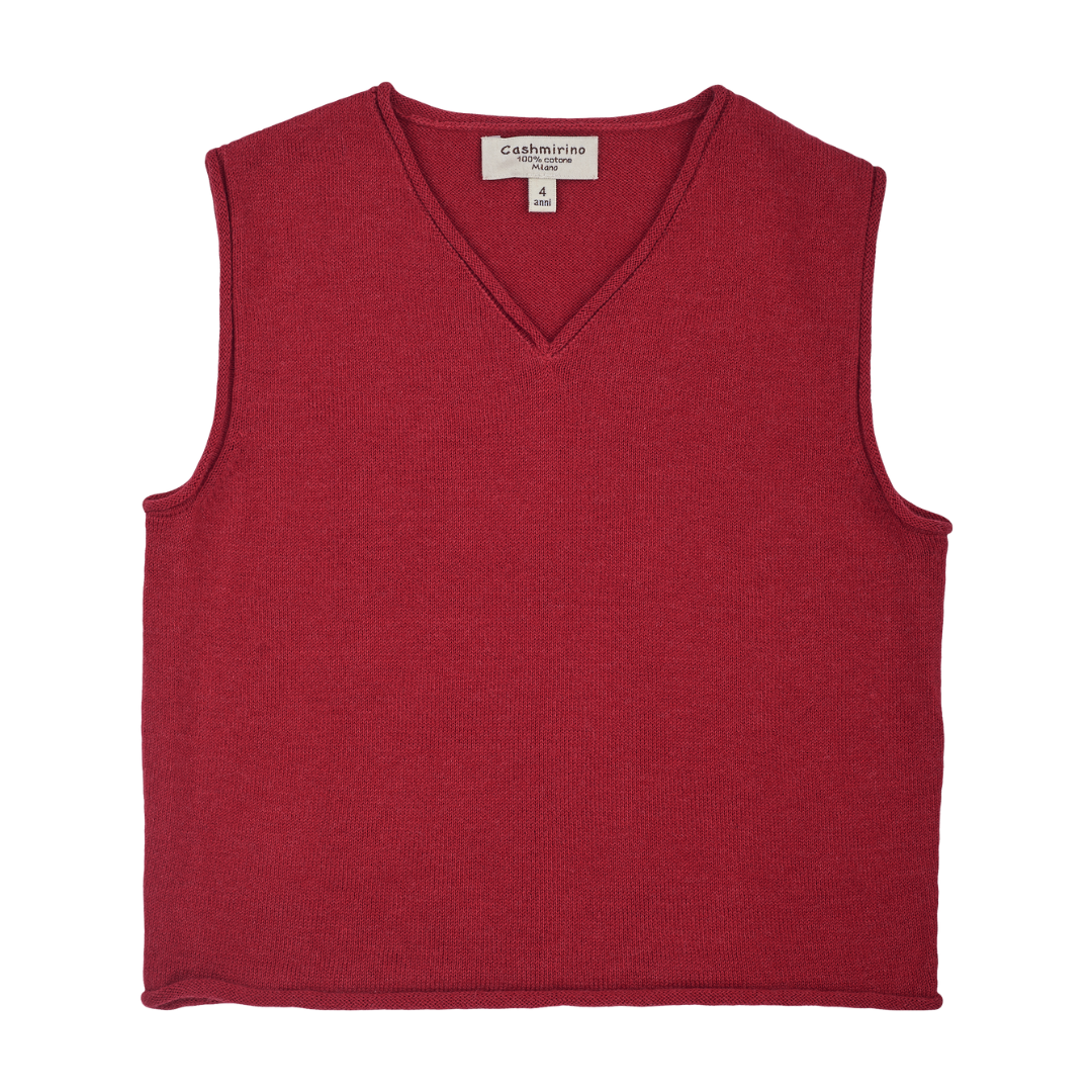 Baby Boy - Cotton V-Neck Slipover