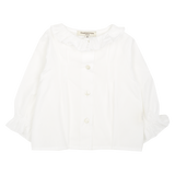 Baby Girl - Callie 100% Cotton Blouse with Pleats and Ruffle Collar