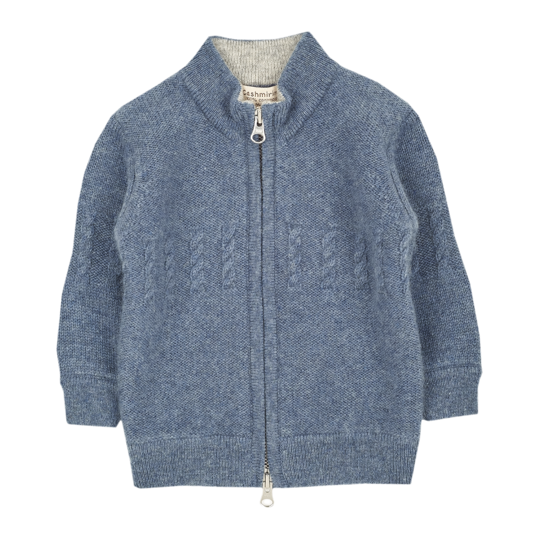 Baby Boy - Emanuele 100% Cashmere High Neck Cardigan
