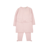 Baby Girl - Cashmere Blend Tunic & Leggings Set – with Belt Detail