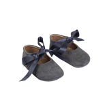 Baby Girl - Holly Suede Crawling Shoes With Bow