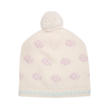 Baby Girl - 100% Cashmere Hat with Pom-Pom